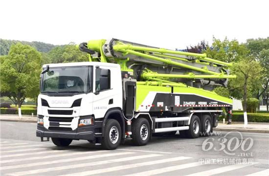 國內(nèi)首臺進(jìn)口底盤國六泵車在中聯(lián)重科下線