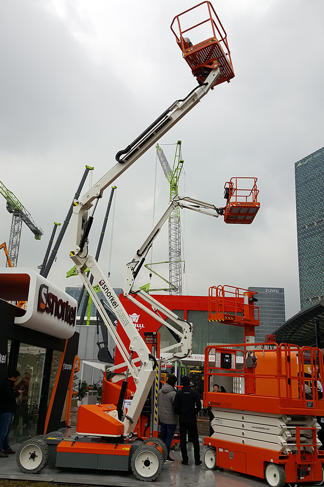 Bauma China 2016——美國Snorkel 高空作業(yè)平臺-普雷斯特機械設(shè)備(北京)有限公司
