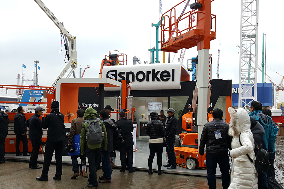 Bauma China 2016——美國Snorkel 高空作業(yè)平臺-普雷斯特機械設(shè)備(北京)有限公司