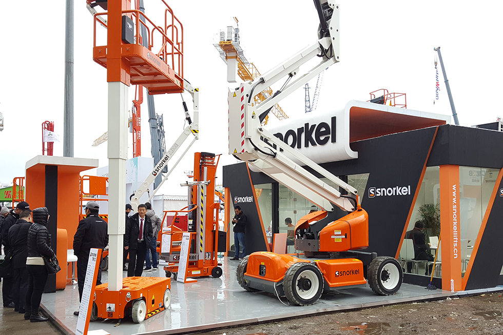 Bauma China 2016——美國Snorkel 高空作業(yè)平臺-普雷斯特機械設(shè)備(北京)有限公司