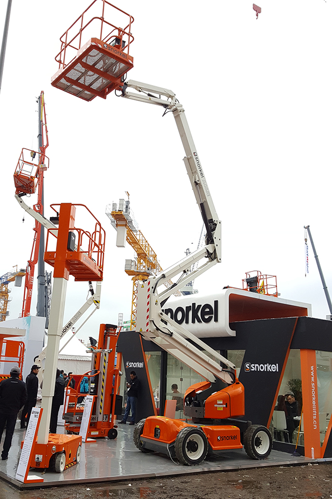 Bauma China 2016——美國Snorkel 高空作業(yè)平臺-普雷斯特機械設(shè)備(北京)有限公司