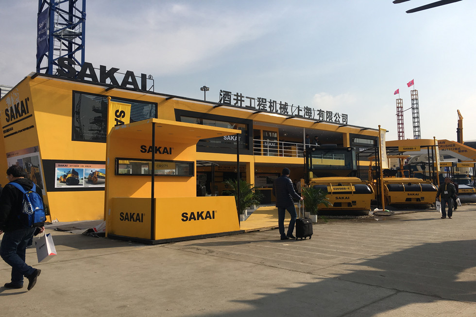 Bauma China 2016——酒井工程機(jī)械(上海)有限公司展臺風(fēng)采