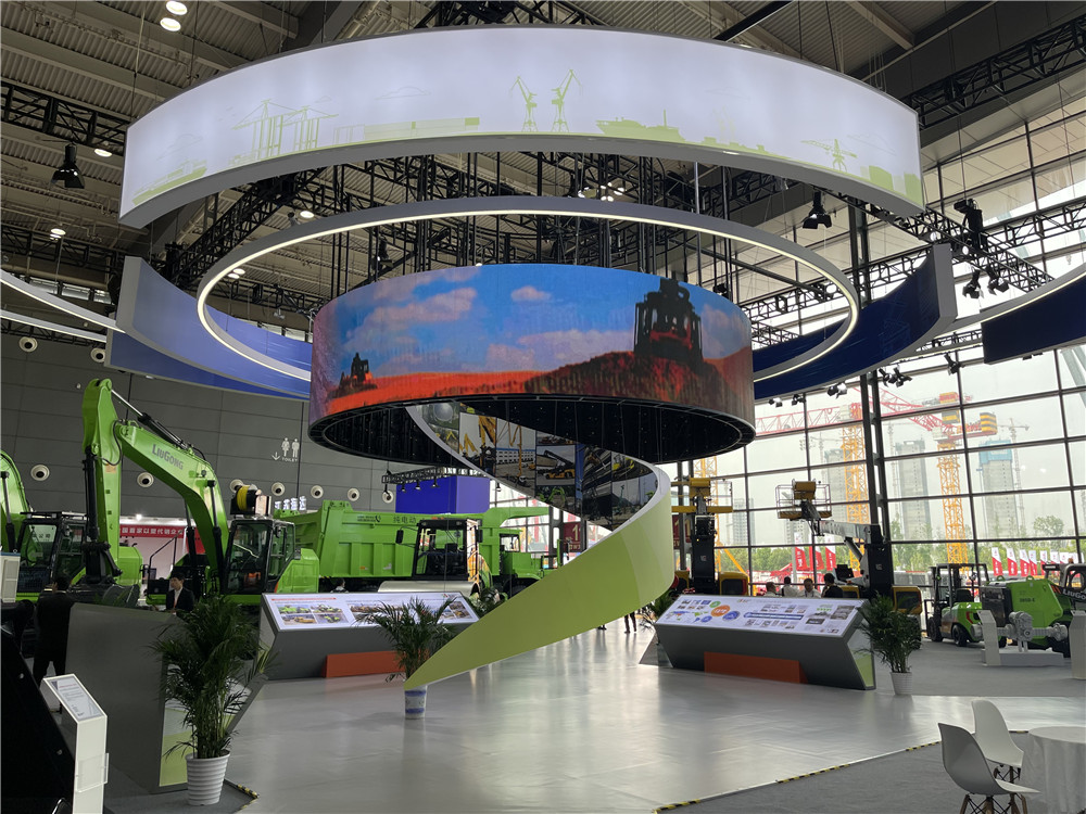 2023長沙國際工程機(jī)械展覽會展臺風(fēng)采：柳工