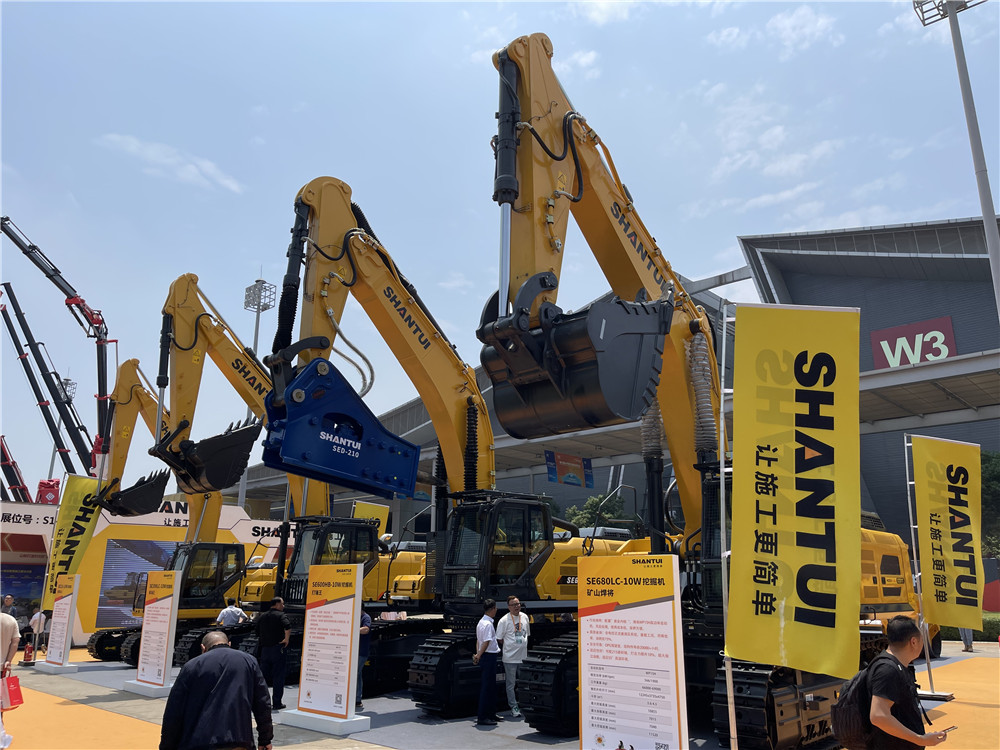 2023長沙國際工程機(jī)械展覽會展臺風(fēng)采：山推