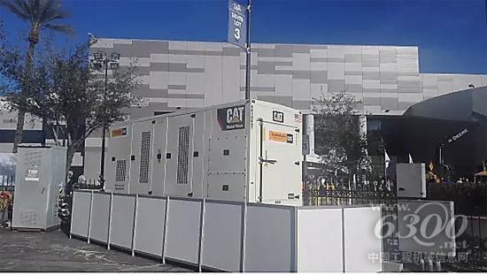 為展館默默提供電力支持的卡特彼勒發(fā)電機組