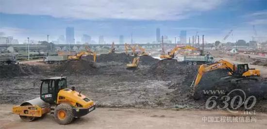 近300臺設(shè)備參與了泰國國家火車站建設(shè)
