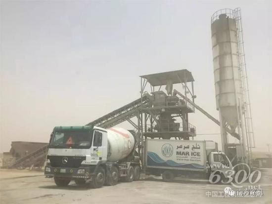 南方路機(jī)混凝土攪拌設(shè)備在沙特首都利雅得　建于2013年