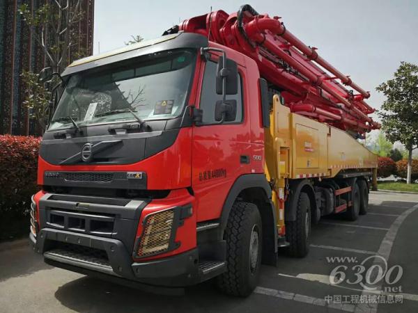 三一最新VOLVO自動(dòng)擋底盤泵車驚艷亮相訂貨會(huì)現(xiàn)場