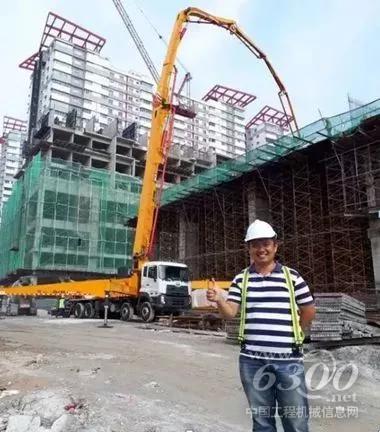 徐工泵車在馬來(lái)西亞關(guān)丹地區(qū)大展英姿
