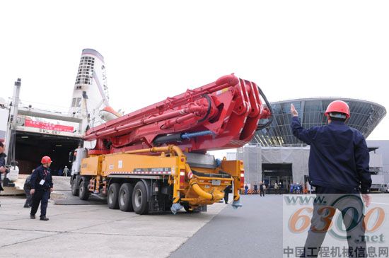 62米泵車登陸大阪港